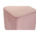 Cтепенки DKD Home Decor Морско син Светло розово Дървен Пластмаса Кадифе Град 36 x 36 x 35 cm (2 броя)