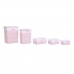 Set of Baskets DKD Home Decor Pink Polyester Children's wicker (44 x 34 x 56 cm)