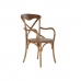 Jedálenská stolička DKD Home Decor Gaštanová Viacfarebná 55 x 47 x 92 cm