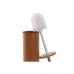 Toilet Brush DKD Home Decor Grey Orange Metal Bamboo Modern (2 Units)