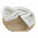 Rinkinys užkandžiams DKD Home Decor Spalvotas Natūralus Bambukas Plastmasinis Keramikos dirbinys Cottage 21,5 x 21,5 x 1 cm
