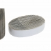 Vonios rinkinys DKD Home Decor PB-186028 Ruda ABS Keramikos dirbinys 6,5 x 6,5 x 17 cm (3 Dalys)