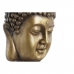 Lillepott DKD Home Decor Klaaskiud Kuldne Buddha Idamaine (25 x 25 x 36 cm)