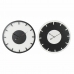 Nástenné hodiny DKD Home Decor 50 x 3,5 x 50 cm Čierna Biela Vintage Drevo MDF (2 kusov)