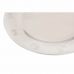Plytký tanier DKD Home Decor Nerezová oceľ Plastické Striebristý 30 x 30 x 0,5 cm