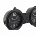 Стенен часовник DKD Home Decor Кристал Черен Желязо (58 x 6.5 x 18 cm)
