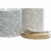 Sugar Bowl DKD Home Decor Beige Grey Natural Bamboo Stoneware 4 Pieces 9,5 x 9,5 x 9,5 cm