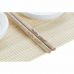 Sada na sushi DKD Home Decor Bambus Plastické Kamenina Bílý Přírodní Orientální 28,8 x 19,8 x 3 cm (7 Kusy) (28,8 x 19,8 x 3 cm)