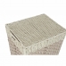 Καλάθι για τα Βρώμικα Ρούχα DKD Home Decor Φυσικό Twisted Μέταλλο ίνα (43 x 35 x 59 cm)