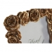 Fotolijsten DKD Home Decor Gouden Hars Rozen Romantiek 15,5 x 3,2 x 20,3 cm