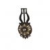Настенное часы DKD Home Decor 27 x 7,5 x 57,5 cm Стеклянный Чёрный Позолоченный Железо маятник (2 штук)