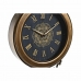 Horloge Murale DKD Home Decor 27 x 7,5 x 57,5 cm Verre Noir Doré Fer Pendule (2 Unités)