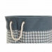 Korb für schmutzige Wäsche DKD Home Decor Hahnenfuß Grau Blau Gelb 45 x 45 x 45 cm (3 Stück)