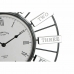Orologio da Parete DKD Home Decor 40 x 6,4 x 40 cm Cristallo Argentato Dorato Ferro (2 Unità)