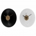 Ceas de Perete DKD Home Decor Alb Negru Alb/Negru Fier Plastic Modern 30 x 4 x 30 cm (2 Unități)