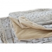 Blanket DKD Home Decor Wild 130 x 170 x 2 cm Beige White Moutain