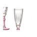Copa de champán Cristal Rosa 6 Unidades (170 ml)