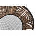 Grydesæt DKD Home Decor Sort Natur Metal Spanskrør Firkantet Bali 50 x 50 x 25,4 cm (2 enheder)