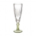 Pohár šampanského Exotic Sklo zelená 6 kusov (170 ml)