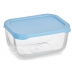 Lunchbox Snow 420 ml Blauw Transparant Glas Polyethyleen (12 Stuks)