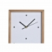 Настенное часы DKD Home Decor Белый Коричневый Деревянный Дома город 20 x 4 x 30 cm
