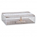 Caixa Decorativa DKD Home Decor Branco Castanho Madeira Metal 24 x 16 x 6 cm