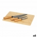 Knife Set Cutting board Cheese Brown Bamboo (6 Units)