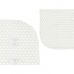 Нехлъзгаща се постелка за душ Бял PVC 69,3 x 40 x 1 cm (6 броя)