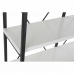 Estantería DKD Home Decor Negro Metal Blanco 4 Estantes Madera MDF (110 x 30 x 150 cm)
