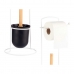 Toiletpapirholder Hvid Metal Bambus 17 x 57 x 16,5 cm (6 enheder)