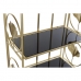Полка DKD Home Decor Стеклянный Позолоченный Металл (60 x 32 x 161,5 cm)