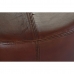 Naslonjač za Noge DKD Home Decor Crna Metal Smeđa Koža (55 x 55 x 37 cm)