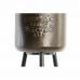 Conjunto de Vasos DKD Home Decor Preto Champanhe Metalizado Metal Loft 30 x 40 cm 25 x 25 x 80,5 cm (2 Unidades)