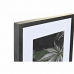 Okvir za fotografije DKD Home Decor 33 x 2 x 45 cm Kristal Črna Bel/Črn Les MDF (6 Kosi)