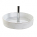 Vergrößerungsspiegel mit LED DKD Home Decor 14,5 x 14,5 x 33 cm aus Keramik Weiß Metallic