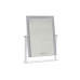 Stolno LED Ogledalo na Dodir DKD Home Decor Metal Bijela (35 x 2 x 45 cm)