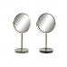 Makeup-Spejl DKD Home Decor 18 x 13 x 32 cm Metal Harpiks (2 enheder)
