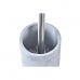 Toilet Brush DKD Home Decor Grey Silver Stainless steel Cement Scandi 10 x 10 x 40 cm