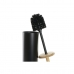 Escobilla para el Baño DKD Home Decor Negro Natural Metal Bambú Scandi 10 x 10 x 38,5 cm