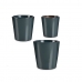 Conjunto de Vasos Antracite Argila (6 Unidades)