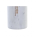 Sæbedispenser DKD Home Decor Marmor Hvid Natur Harpiks Naturgummi Plastik