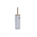 Βούρτσα Τουαλέτας DKD Home Decor Λευκό Φυσικό Μέταλλο Ρητίνη Φυσικό καουτσούκ Μάρμαρο Scandi 30 x 40 cm 10,3 x 10,3 x 38 cm