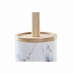 Scopino per il Bagno DKD Home Decor Bianco Naturale Metallo Resina Caucciù Marmo Scandi 30 x 40 cm 10,3 x 10,3 x 38 cm