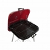 Barbacoa de Carbón con Tapa y Ruedas DKD Home Decor Rojo Negro Metal Acero 30 x 40 cm 60 x 57 x 80 cm (60 x 57 x 80 cm)