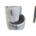 Dispensador de Jabón DKD Home Decor Blanco Resina Acero Inoxidable 12,6 x 11,4 x 18,6 cm
