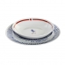 Madlavningssæt DKD Home Decor Blå Hvid Rød Porcelæn Middelhavet 18 Dele 27 x 27 x 3 cm