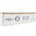 Sótartó fedéllel DKD Home Decor Tengerészkék Többszínű Bambusz Dolomite 12,5 x 12,5 x 11,5 cm