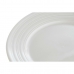 Assiette plate DKD Home Decor Blanc Porcelaine 19 x 19 x 2 cm