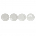 Плоская тарелка DKD Home Decor Белый Фарфор 19 x 19 x 2 cm