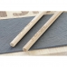 Σετ σούσι DKD Home Decor Μαύρο Φυσικό Bamboo Σχιστόλιθος Ανατολικó 25 x 22 x 3 cm (8 Τεμάχια) (x2)